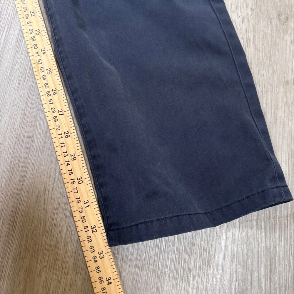 Bonobos Mens Washed Chino Pants Navy Blue Straight Leg 100% Cotton 35x36 (35x33)